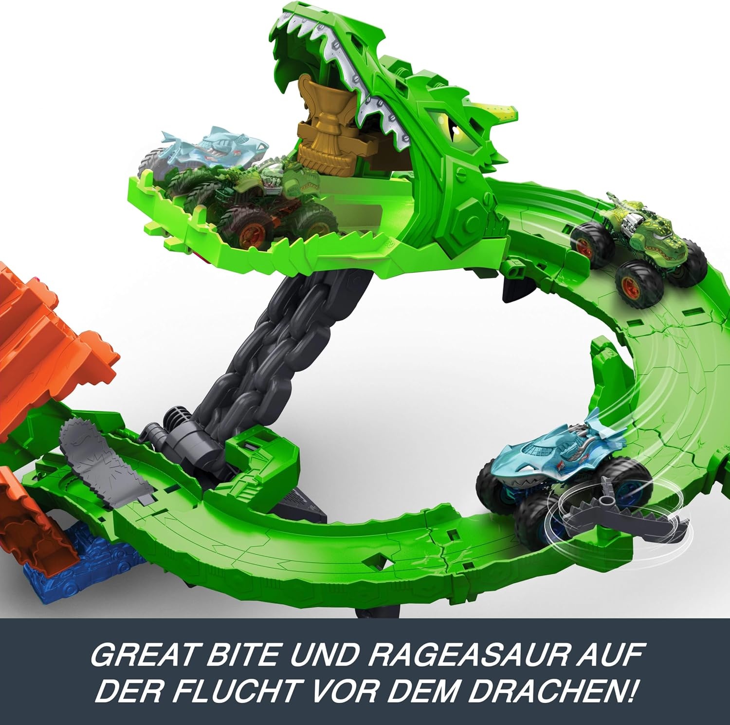 Action Monster-Rennbahn Sharks vs. Dinos Set - Jetzt bis zu 33% günstiger