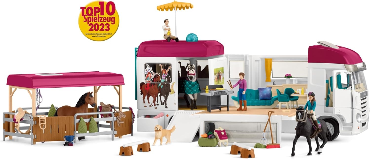 Großer Pferdetransporter Spielset mit 3 Pferden - Jetzt bis zu 35% sparen