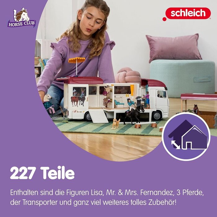 Großer Pferdetransporter Spielset mit 3 Pferden - Jetzt bis zu 35% sparen