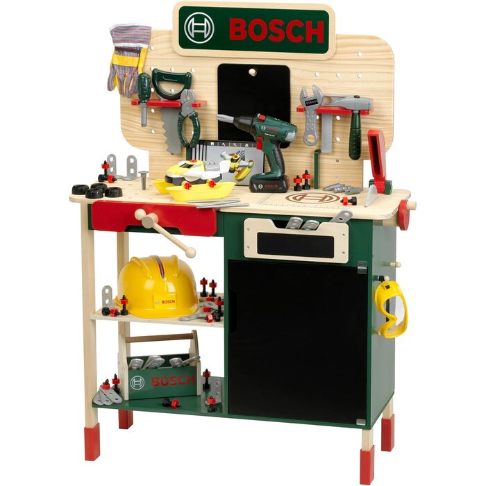 Holz-Kinderwerkbank mit Akkuschrauber & Zubehör - bis zu 35% Rabatt