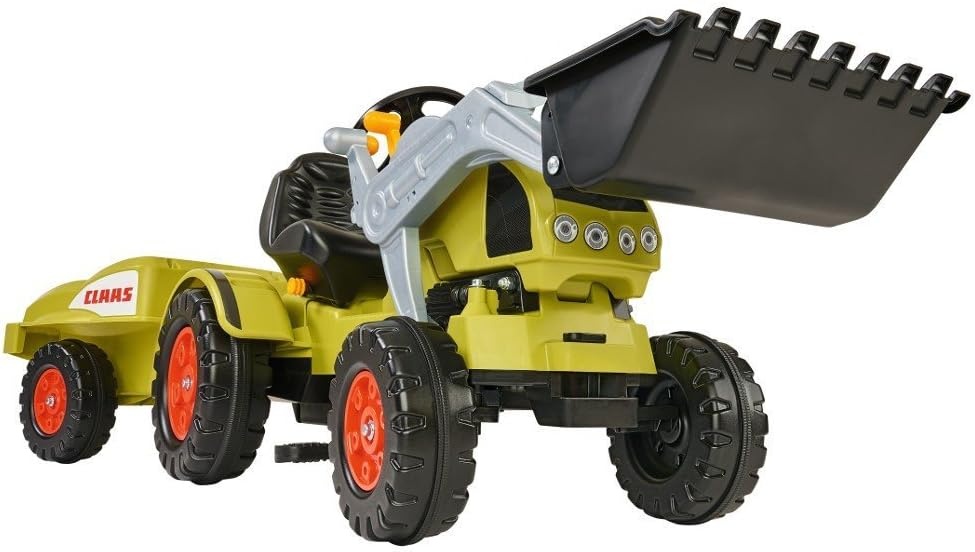 Tret-Traktor mit Frontlader & Anhänger - Grün - bis zu 30% Rabatt