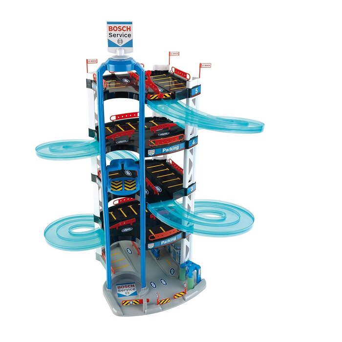 Parkhaus Spielset 5 Ebenen mit Doppelrampe & 2 Autos - jetzt bis zu 34% sparen