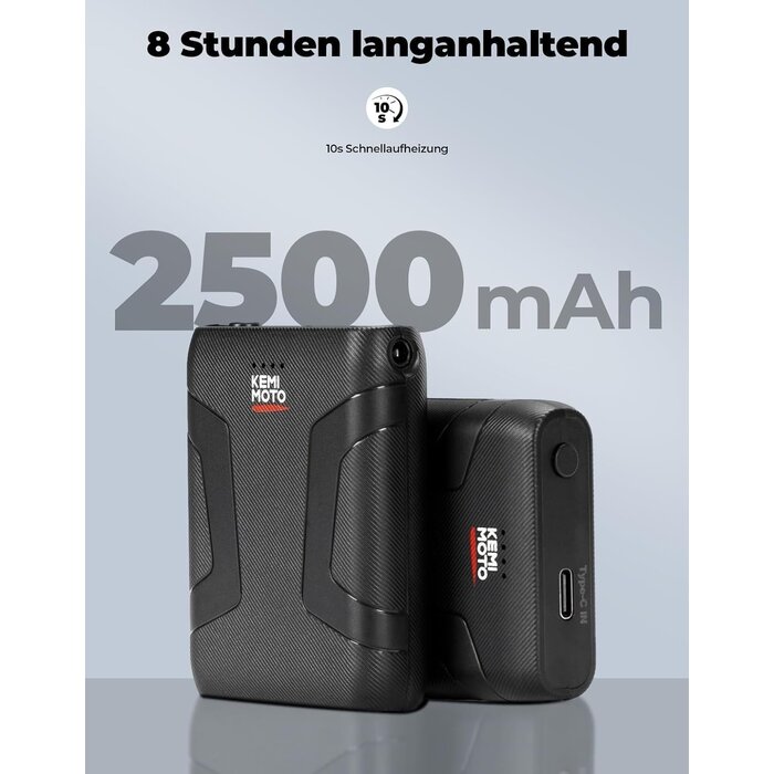 Kemimoto Beheizbare Motorradhandschuhe Unisex, Schwarz, Gr. L - bis zu 78% günstiger