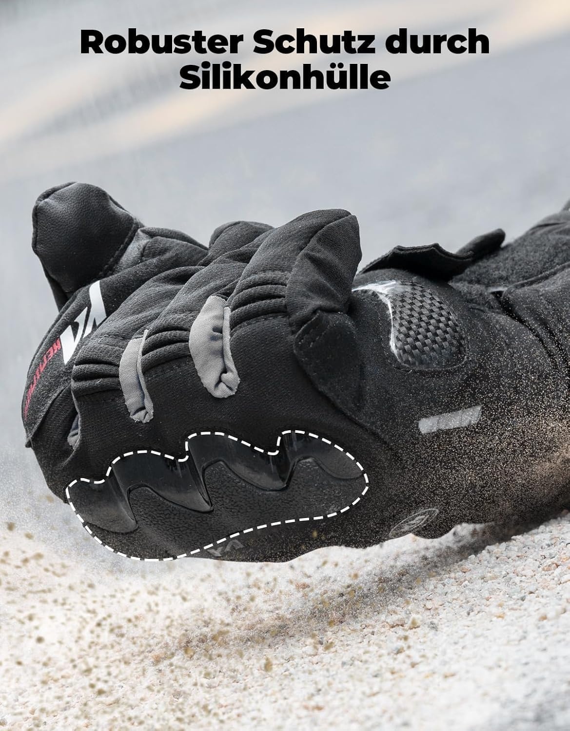 Kemimoto Beheizbare Motorradhandschuhe Unisex, Schwarz, Gr. L - bis zu 78% günstiger