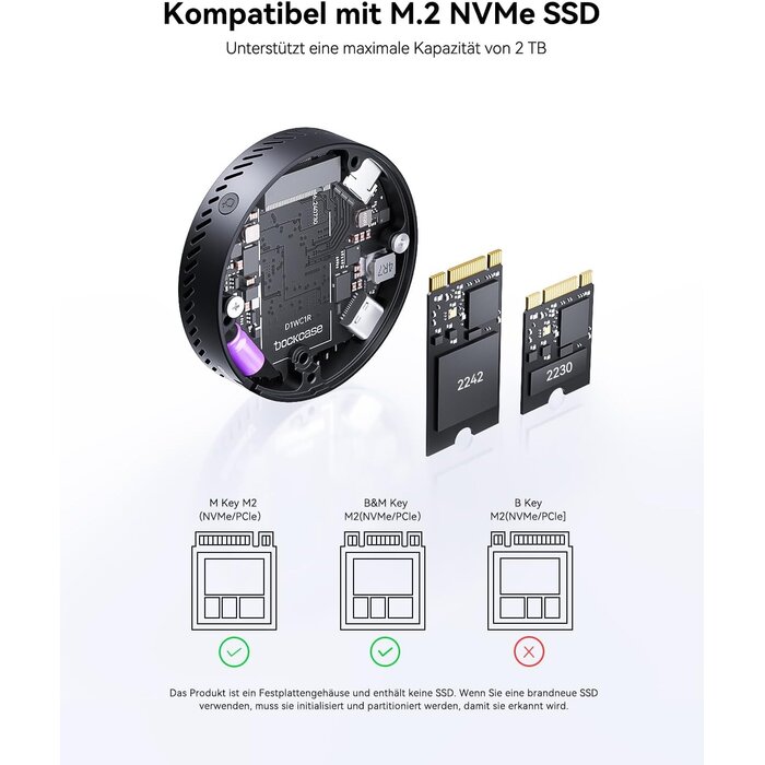 M.2 NVMe SSD-Gehäuse für iPhone 16/15 Pro: Bis zu 77% günstiger als neu