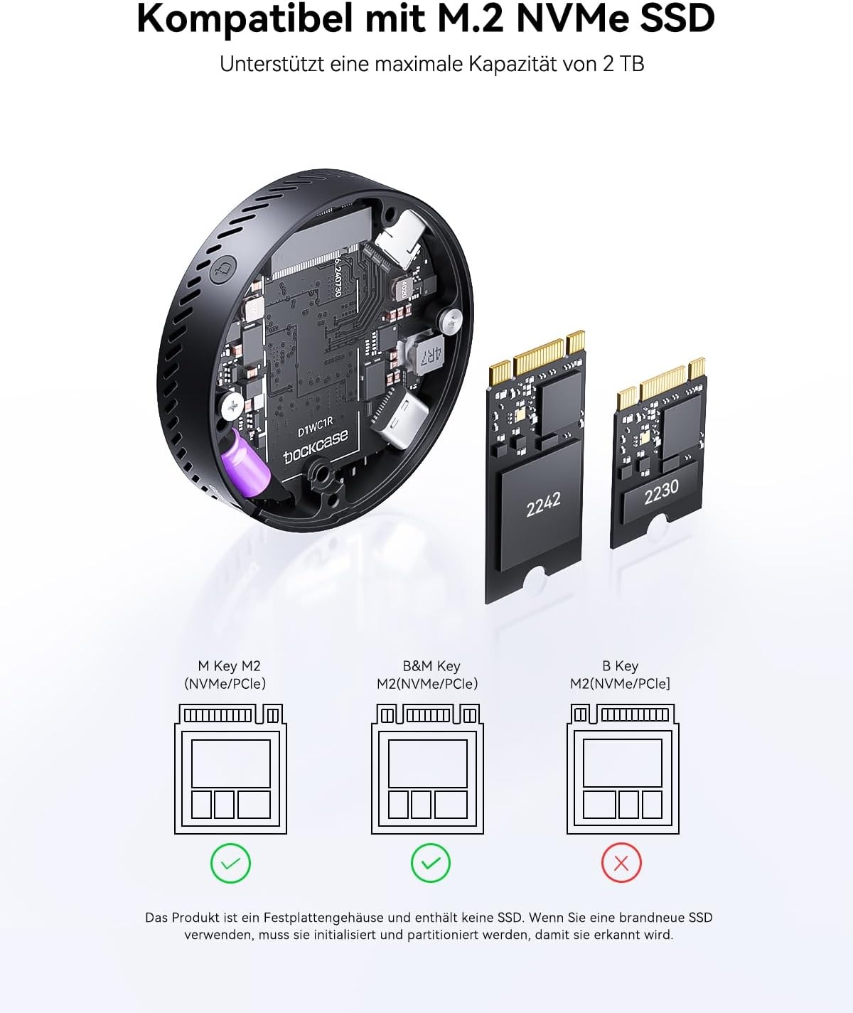 M.2 NVMe SSD-Gehäuse für iPhone 16/15 Pro: Bis zu 77% günstiger als neu