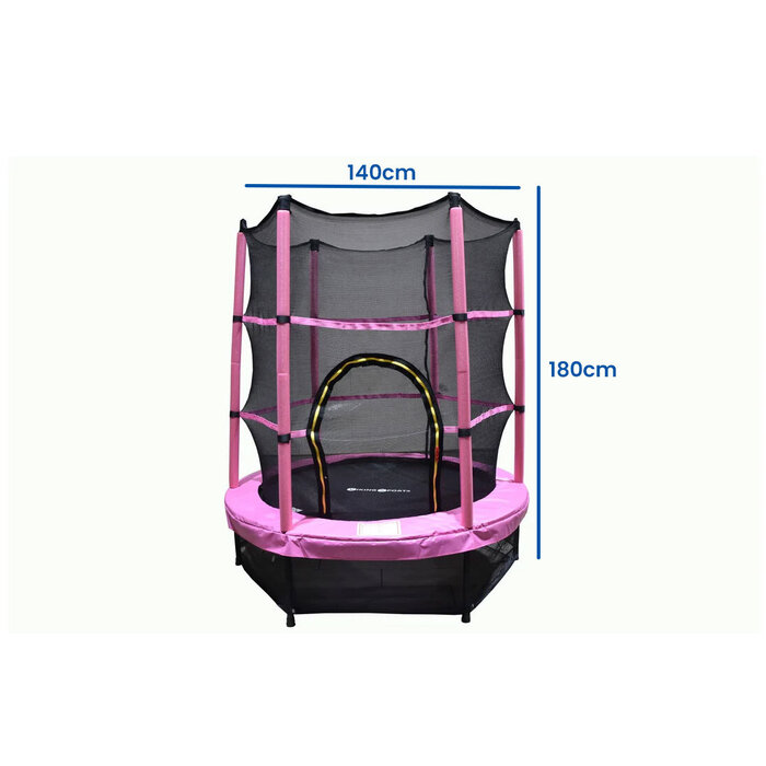 Viking Choice Kindertrampolin 140 cm in Rosa - Sicherer Hüpfspaß, bis zu 24 % Rabatt