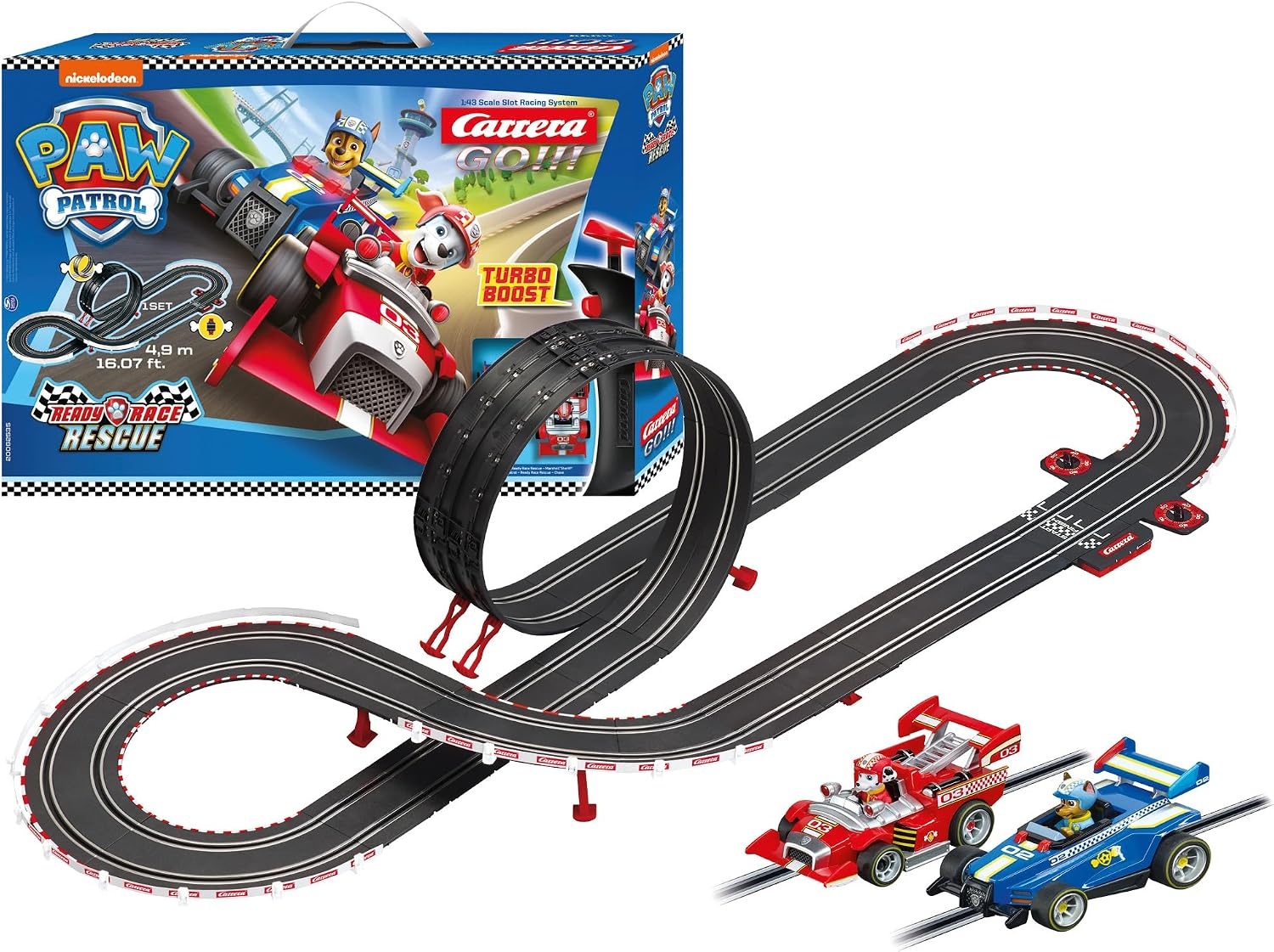 Carrera Paw Patrol Autorennbahn-Set 4,3m - Bis zu 34% günstiger