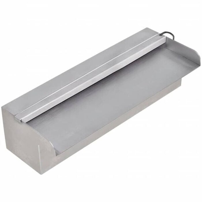 Vidaxl Pool-Wasserfall mit LED-Beleuchtung - Edelstahl, 30 cm - bis zu 53% sparen