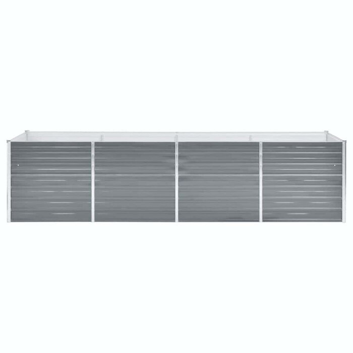 Vidaxl Großes Hochbeet aus verzinktem Stahl 320x80x77cm Grau - bis zu 34% sparen