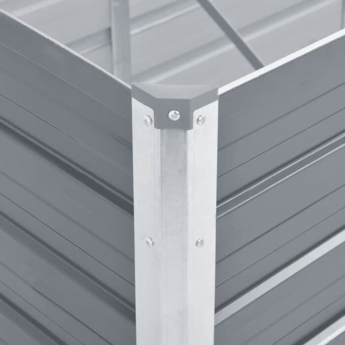 Vidaxl Großes Hochbeet aus verzinktem Stahl 320x80x77cm Grau - bis zu 34% sparen