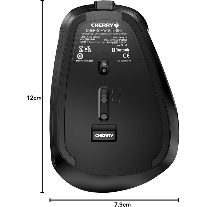 Ergonomische Funkmaus - Bluetooth/2,4 GHz - bis zu 34% Rabatt auf Rückläufer