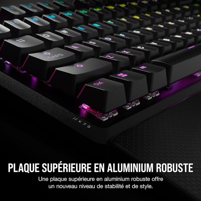 Mechanische Gaming-Tastatur, AZERTY, RGB, Aluminium - bis zu 35% Rabatt