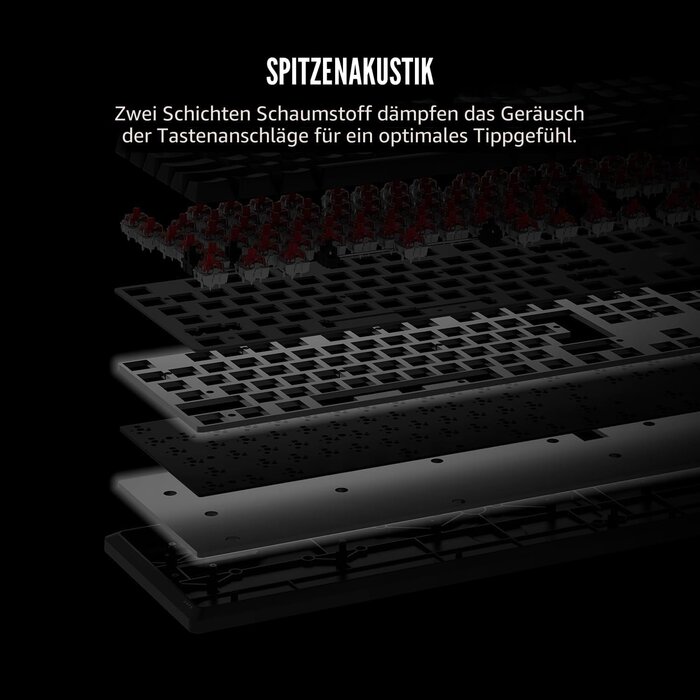 Mechanische Gaming-Tastatur, AZERTY, RGB, Aluminium - bis zu 35% Rabatt