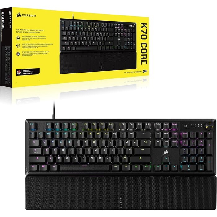 Mechanische Gaming-Tastatur, AZERTY, RGB, Aluminium - bis zu 35% Rabatt
