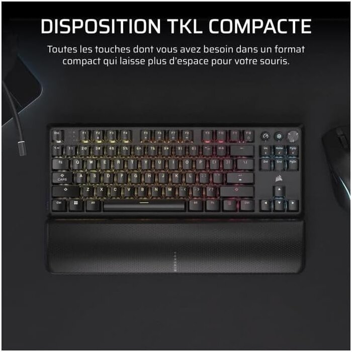 Mechanische Gaming-Tastatur TKL Kabellos AZERTY - jetzt bis zu 35% sparen