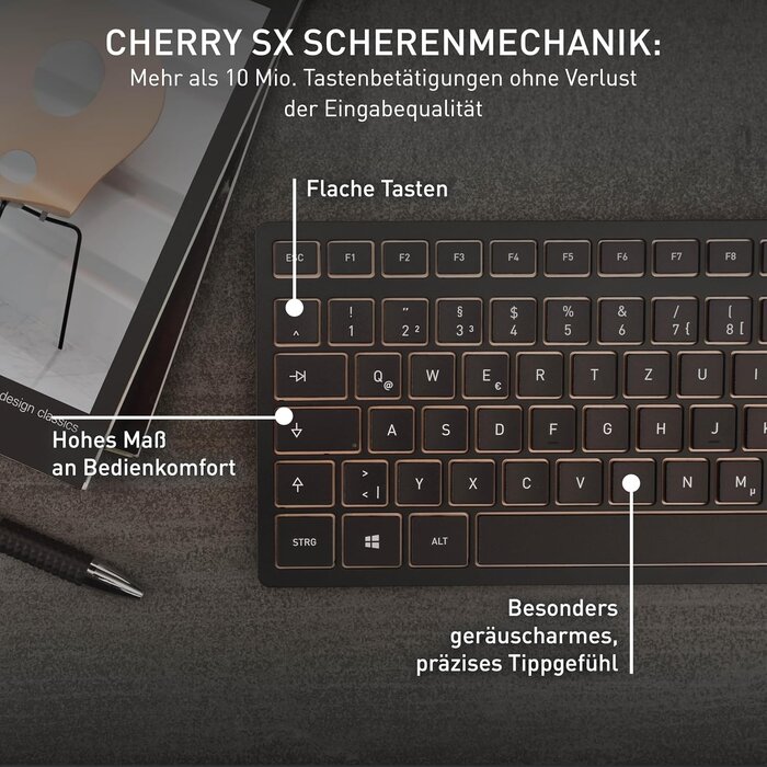 Kabelloses Tastatur- & Maus-Set - QWERTZ - Schwarz-Bronze - bis zu 34% reduziert