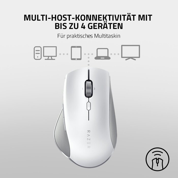 Razer Ergonomische Funkmaus, 16.000 DPI, Weiß - Bis zu 34% Rabatt
