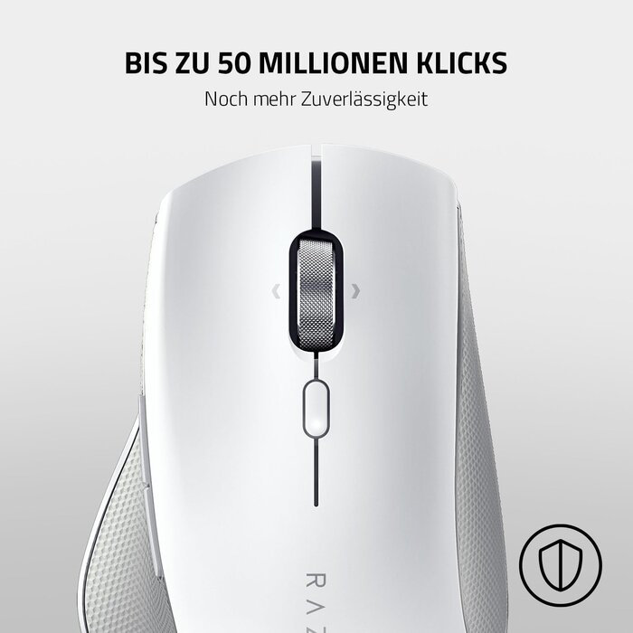 Razer Ergonomische Funkmaus, 16.000 DPI, Weiß - Bis zu 34% Rabatt