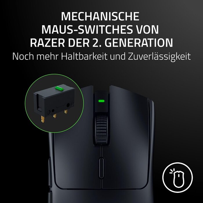 Kabellose E-Sport Gaming-Maus, 30.000 DPI, Schwarz - jetzt bis zu 34% sparen