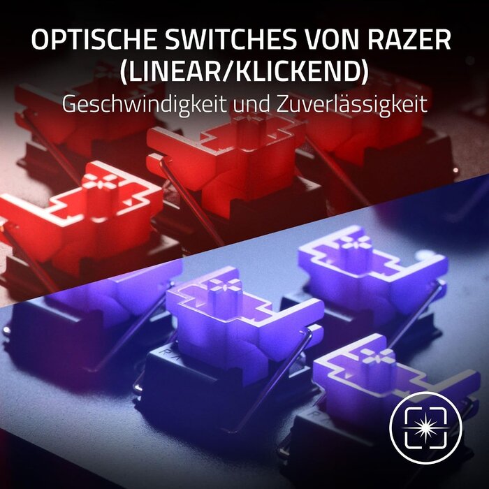 Razer Optische Gaming-Tastatur TKL QWERTZ - Jetzt bis zu 35% sparen