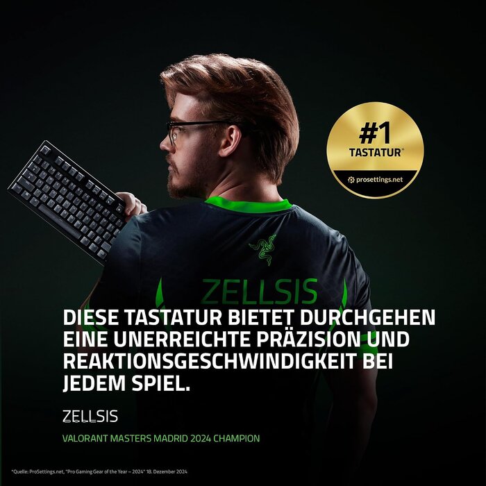 Razer Gaming-Tastatur Tenkeyless QWERTZ - Präzision mit bis zu 35% Rabatt