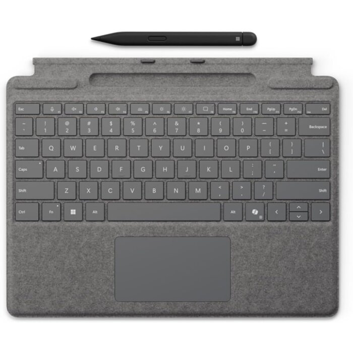 Surface Pro Tastatur mit Slim Pen - QWERTZ, Platin - bis zu 35% Rabatt
