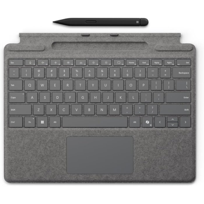 Surface Pro Tastatur mit Slim Pen - QWERTZ, Platin - bis zu 35% Rabatt