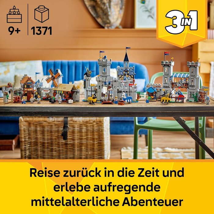 Mittelalterliche Burg 3-in-1 Bauset - Jetzt mit bis zu 34% Rabatt sichern