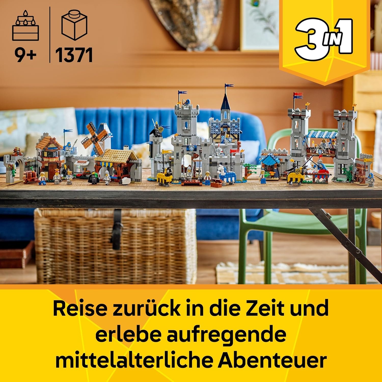Mittelalterliche Burg 3-in-1 Bauset - Jetzt mit bis zu 34% Rabatt sichern