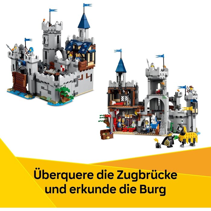 Mittelalterliche Burg 3-in-1 Bauset - Jetzt mit bis zu 34% Rabatt sichern
