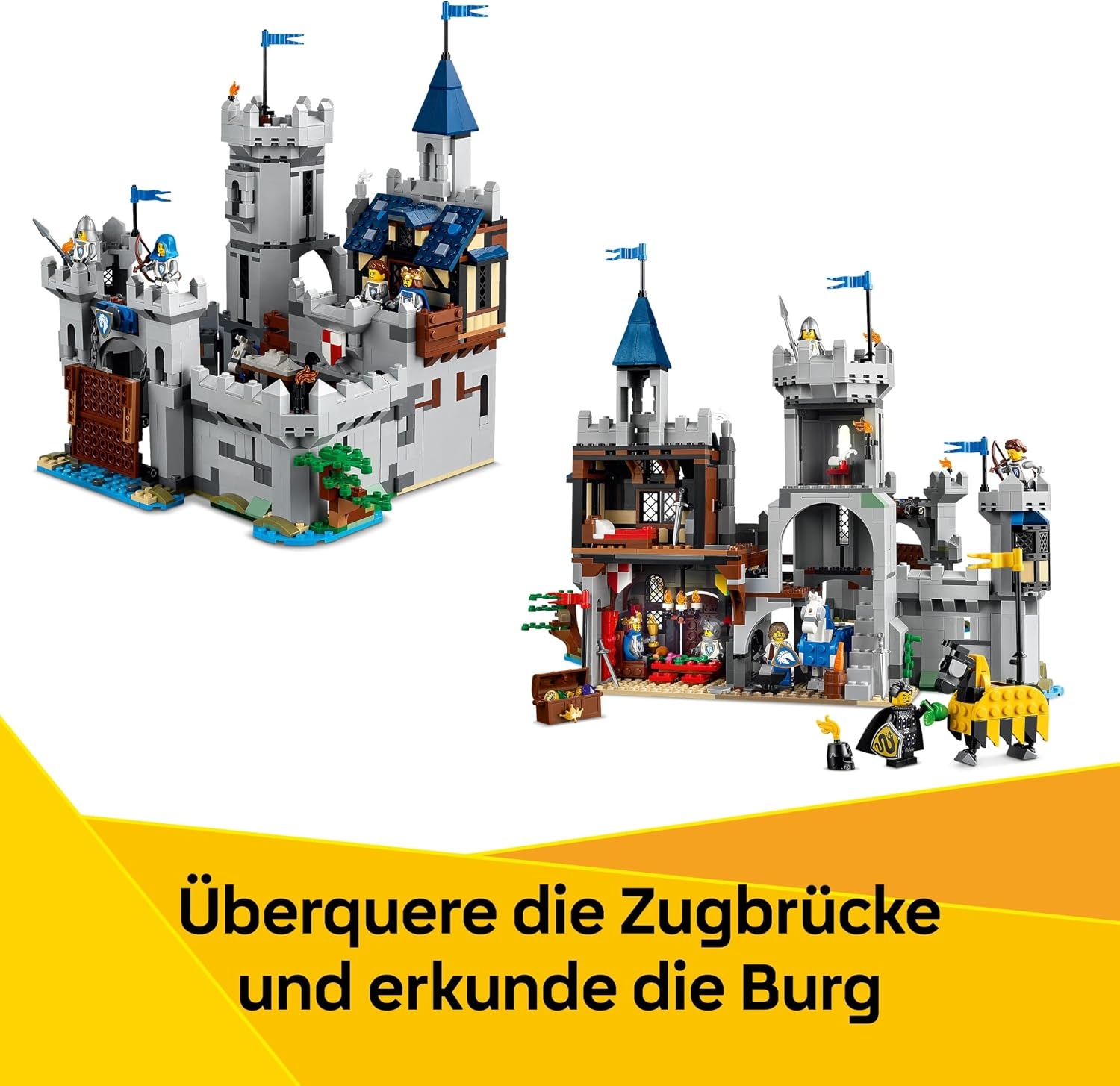 Mittelalterliche Burg 3-in-1 Bauset - Jetzt mit bis zu 34% Rabatt sichern