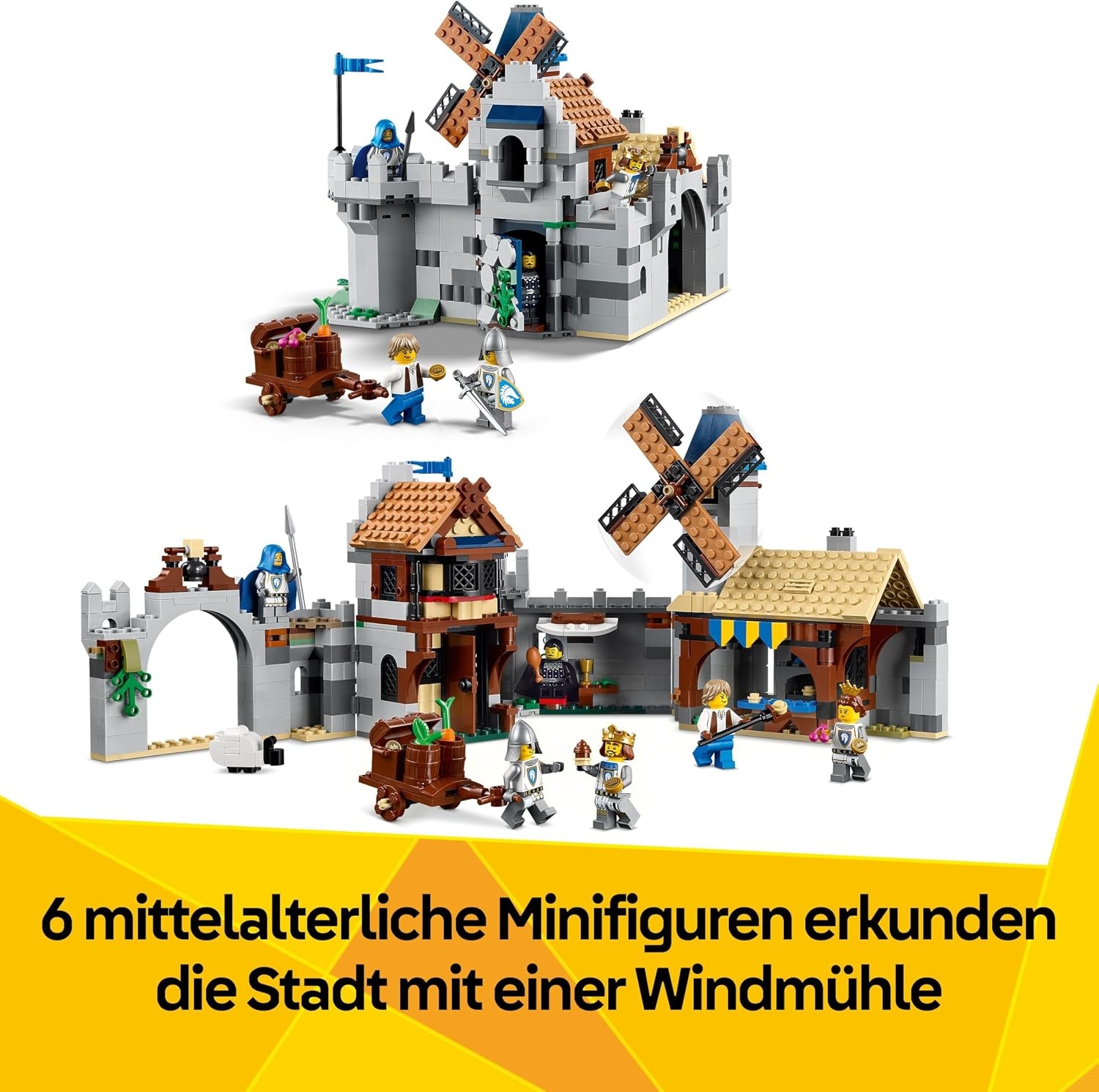 Mittelalterliche Burg 3-in-1 Bauset - Jetzt mit bis zu 34% Rabatt sichern
