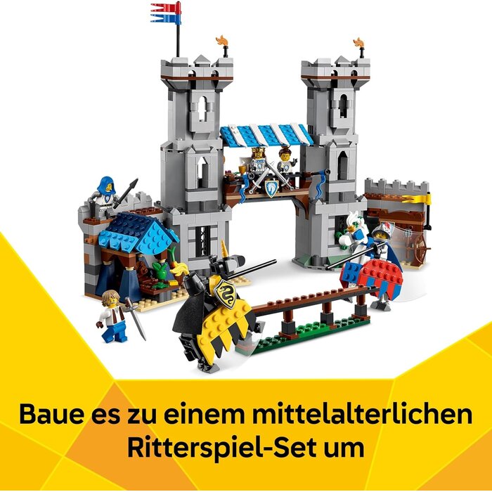 Mittelalterliche Burg 3-in-1 Bauset - Jetzt mit bis zu 34% Rabatt sichern