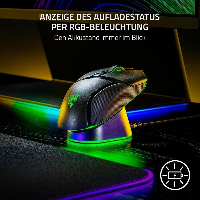 Razer Gaming Maus-Ladestation mit 8K Hz Transceiver - jetzt bis zu 34% günstiger
