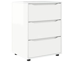 Vidaxl Aufbewahrungsschrank 60x48x81 cm, Weiß Hochglanz - jetzt bis zu 41% sparen