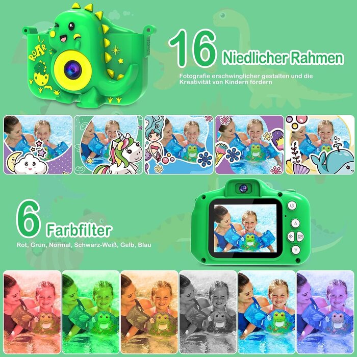 Digitale Kinderkamera 20MP Full HD - Schwarz - bis zu 32% Rabatt