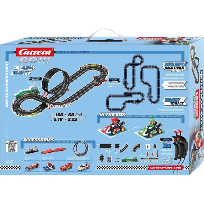 Carrera Mario Kart Rennbahn 5,3m - Action-Set für zu Hause - bis zu 34% Rabatt