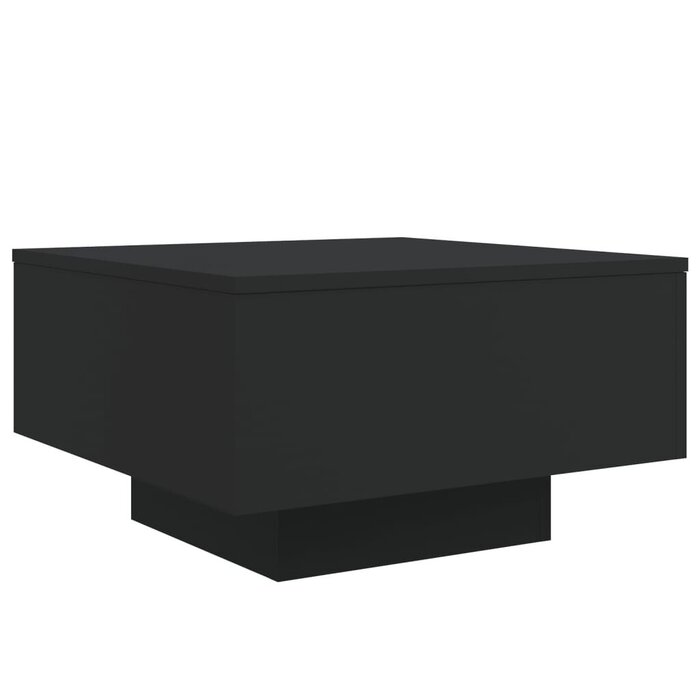 Vidaxl Moderner Couchtisch mit LED-Beleuchtung - Schwarz, 55x55x31 cm - bis zu 34% sparen