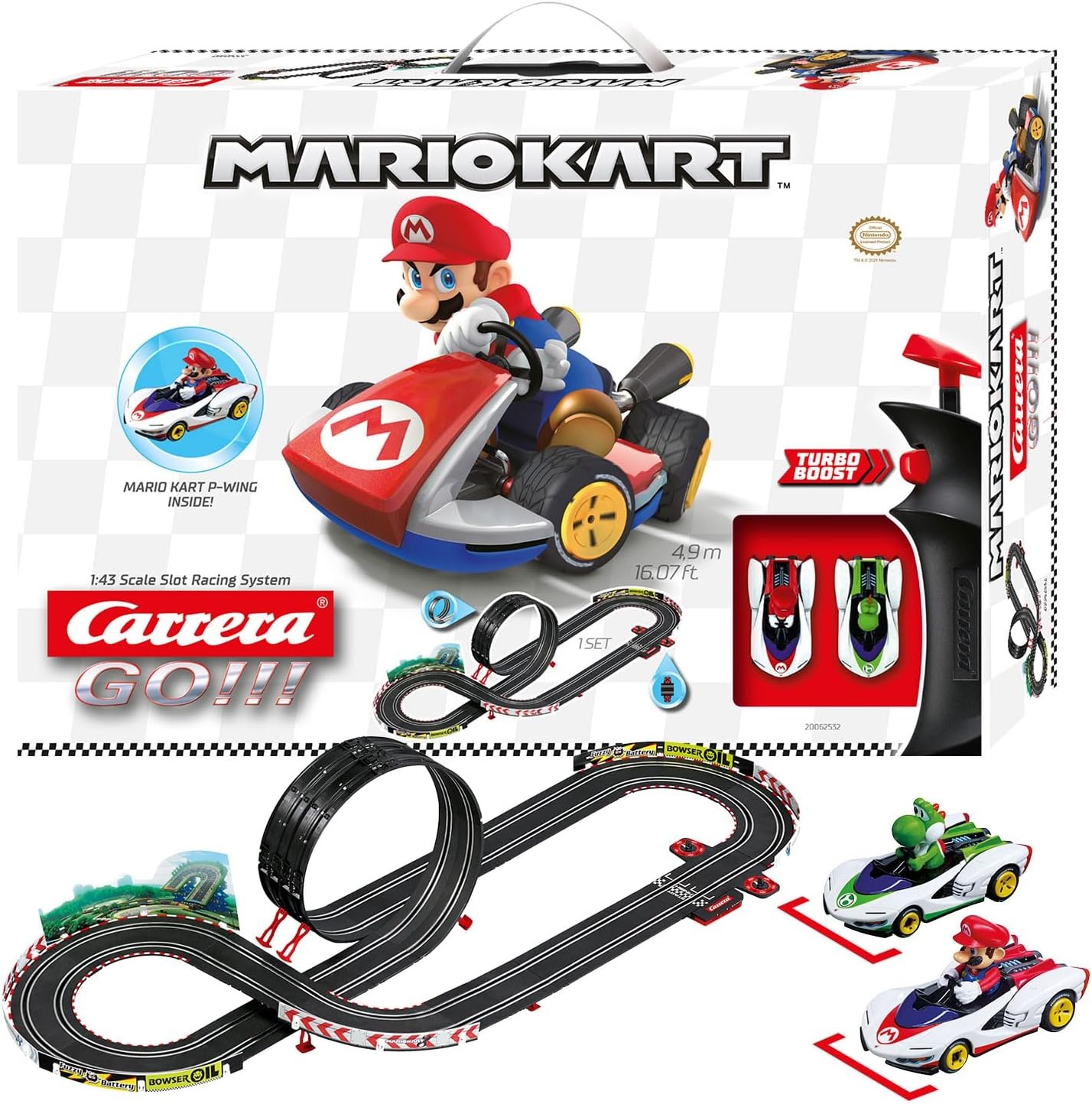 Carrera Elektrische Rennbahn Mario Kart 5,3m - Jetzt bis zu 34% Rabatt sichern
