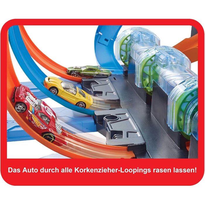 Hot Wheels Action-Rennbahn mit Korkenzieher & Loopings - bis zu 34% sparen
