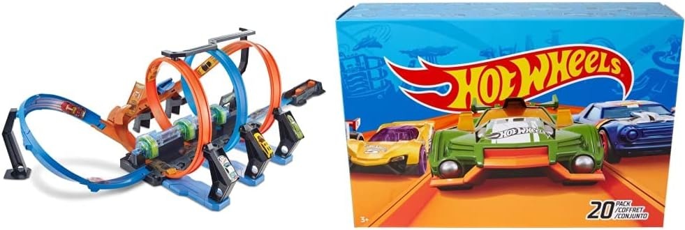 Hot Wheels Action-Rennbahn mit Korkenzieher & Loopings - bis zu 34% sparen