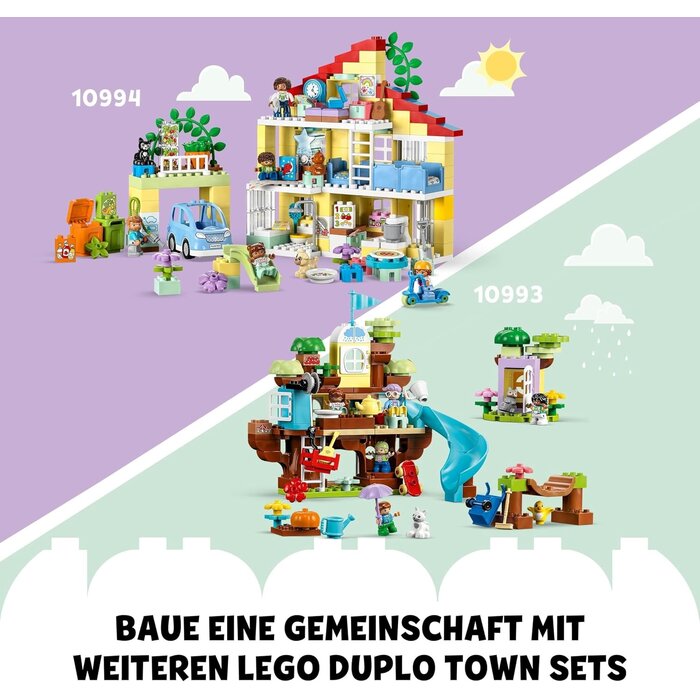 3-in-1 Familienhaus Puppenhaus für Kleinkinder - bis zu 35% Rabatt