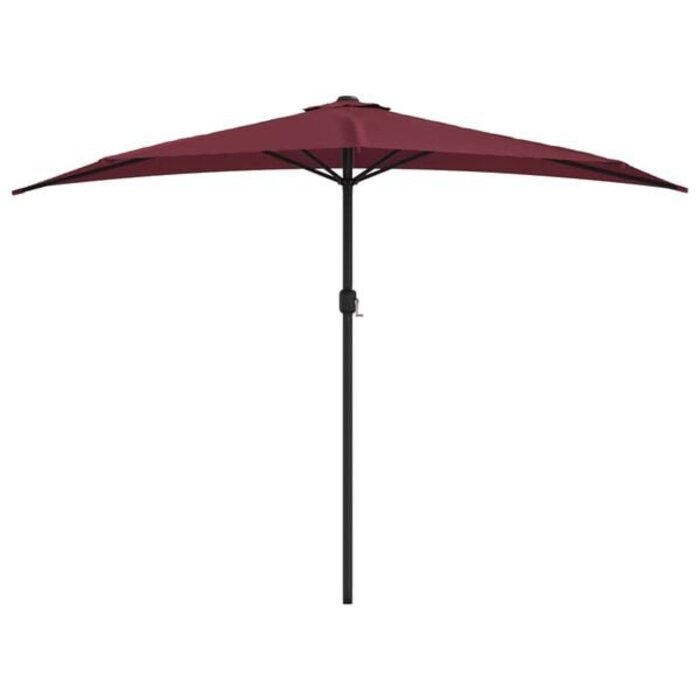 Vidaxl Halbschirm 300x155 cm Weinrot - platzsparend & bis zu 35% Rabatt