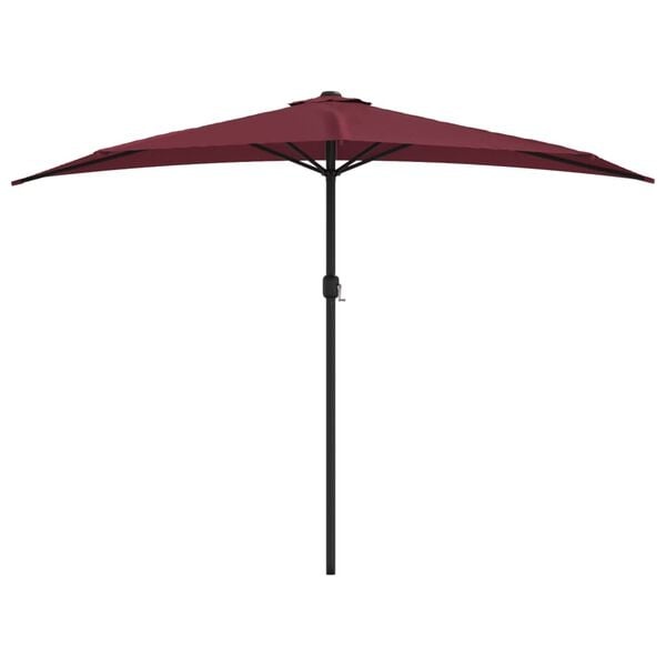 Vidaxl Halbschirm 300x155 cm Weinrot - platzsparend & bis zu 35% Rabatt