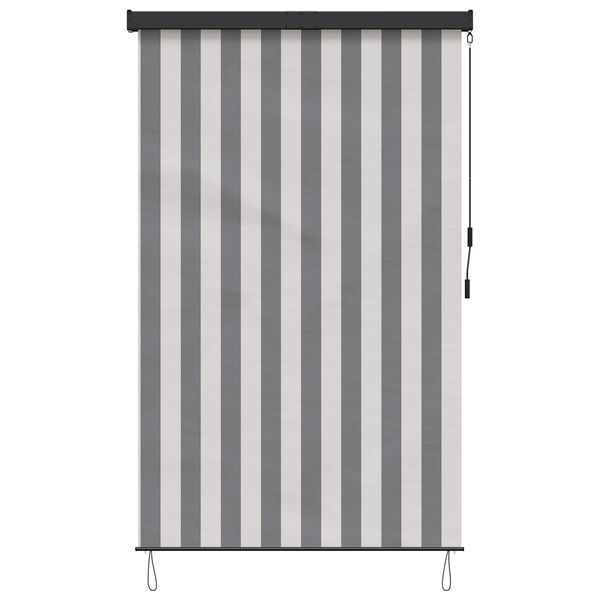 Vidaxl Außenrollo 100x250 cm Anthrazit/Weiß - UV-Schutz - bis zu 34% Rabatt