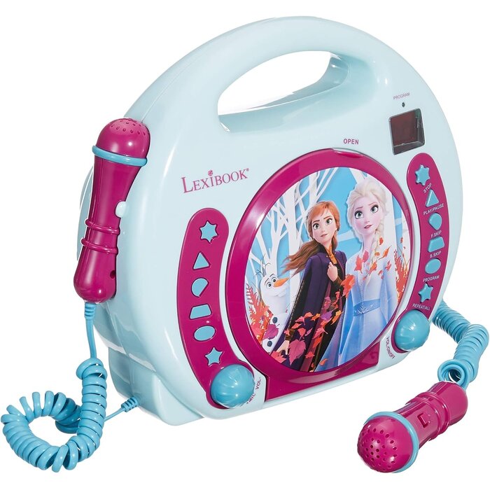 Lexibook Tragbarer CD-Player mit Karaoke-Set - Blau/Lila - bis zu 34% Rabatt sparen