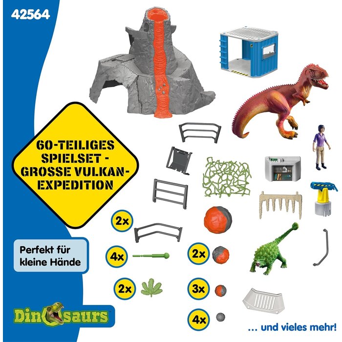 Große Vulkan-Expedition Dinosaurier Spielset mit LED & Licht - bis zu 34% sparen