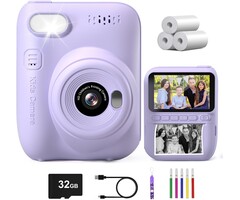 Gofunly Kinder-Sofortbildkamera 14MP 1080P - Lila, bis zu 33% reduziert