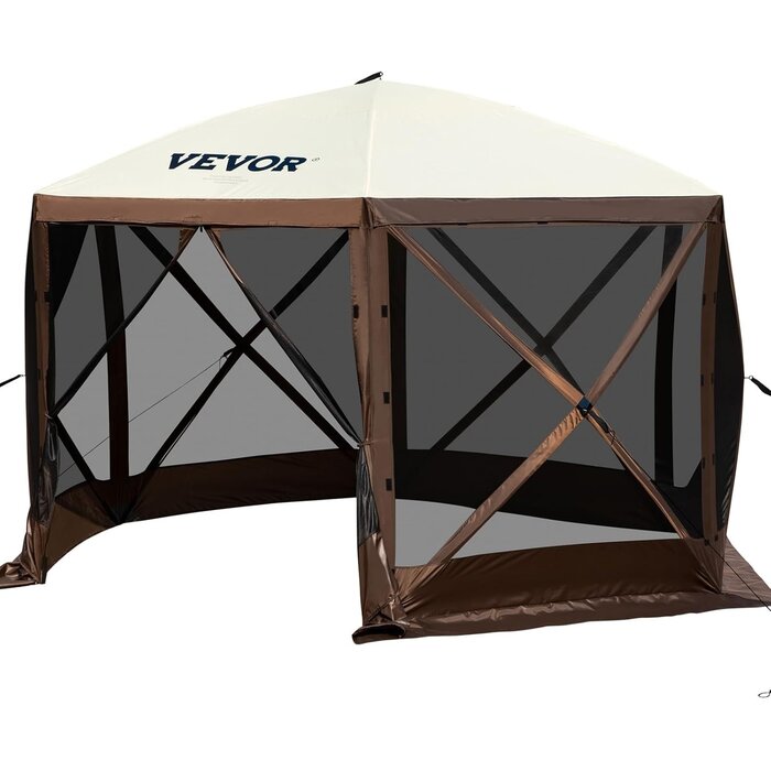 Vevor Pop-up Pavillon 3,6x3,6m: Geräumiges 6-eckiges Zelt - jetzt bis zu 35% sparen